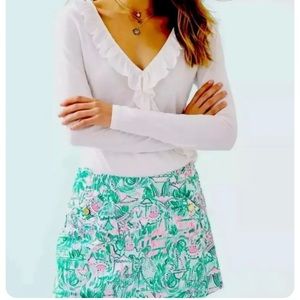 Lilly Pulitzer Madison Skort in Colorful Camelflage Elastic Waist
